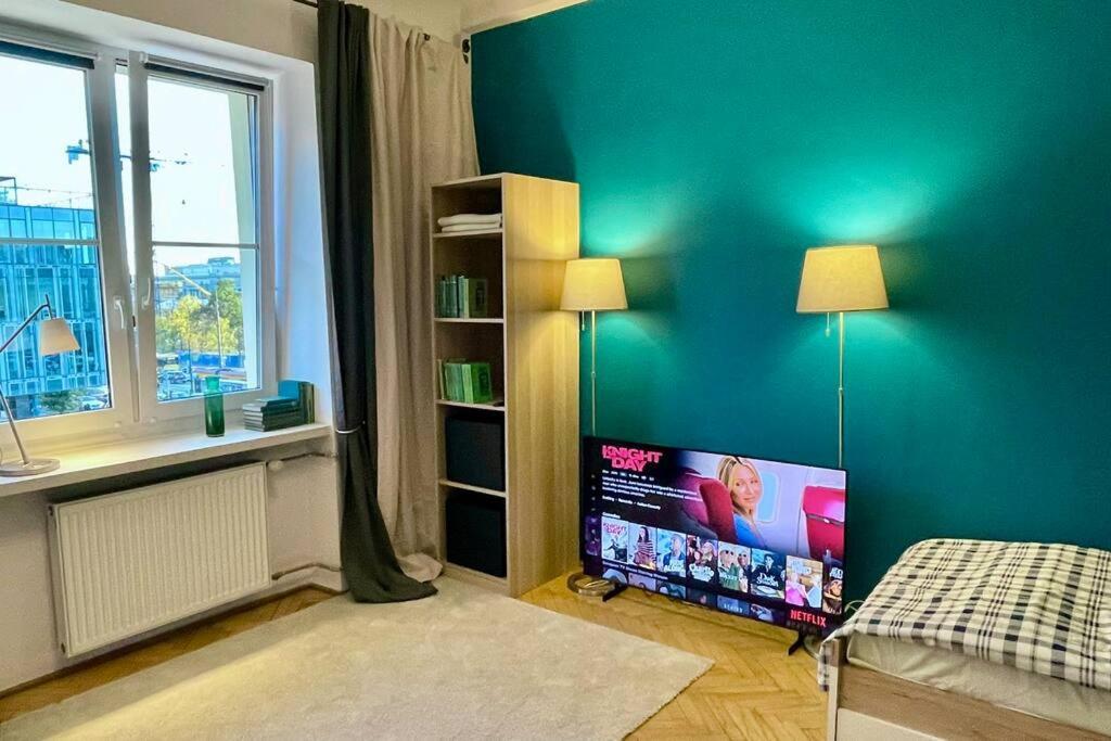 Appartamento Super Square Metro X2 Fast Wifi 55'Tv Netflix Hbo Appletv+ Amazontv Varsavia Esterno foto