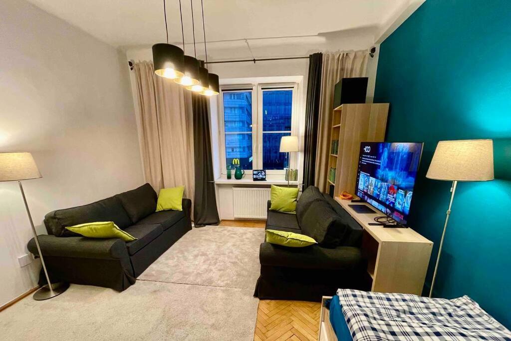 Appartamento Super Square Metro X2 Fast Wifi 55'Tv Netflix Hbo Appletv+ Amazontv Varsavia Esterno foto
